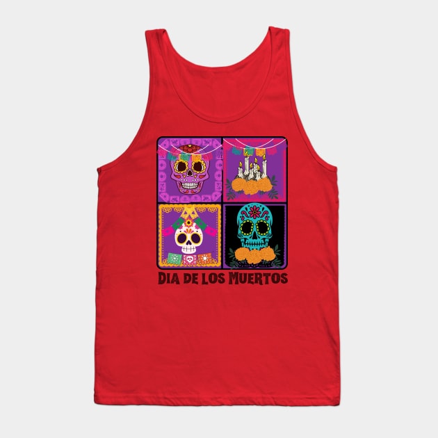 Dia de los Muertos , day of deads ,Design Tank Top by Imaginator Studio